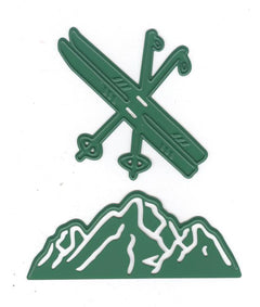 Joy Crafts Die Cutting Embossing and Debossing - (2pc) skies / mountain landscape-1