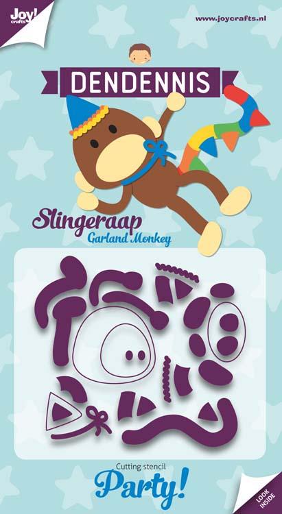 Joy! Craft Die - Dendennis Party- Garland Monkey-1