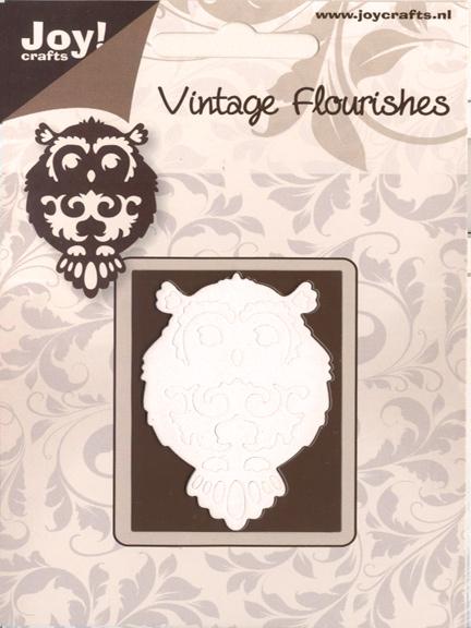 Joy! Crafts Dies - Vintage Flourishes-Owl-1