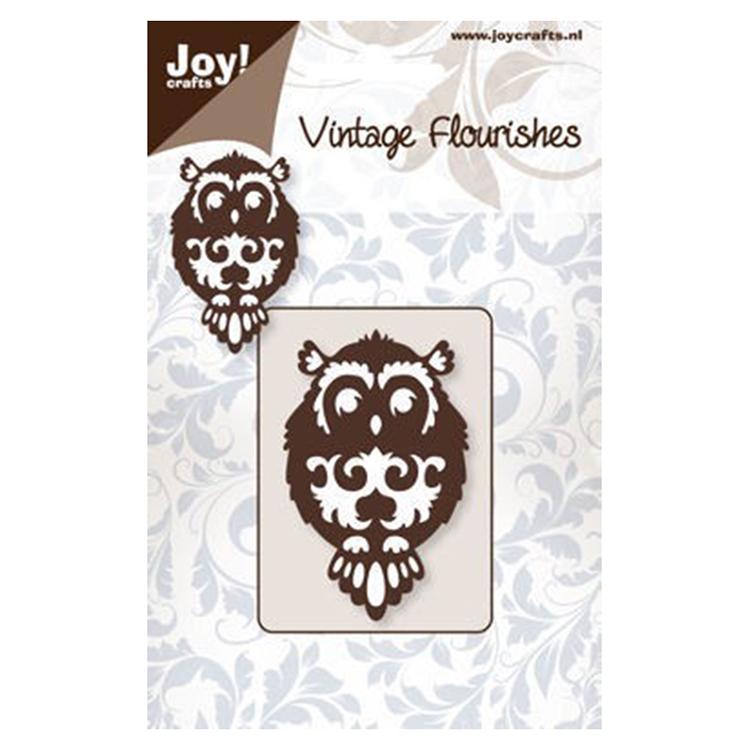 Joy! Crafts Dies - Vintage Flourishes-Owl-2
