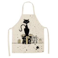 European and American cartoon cute cat apron-13