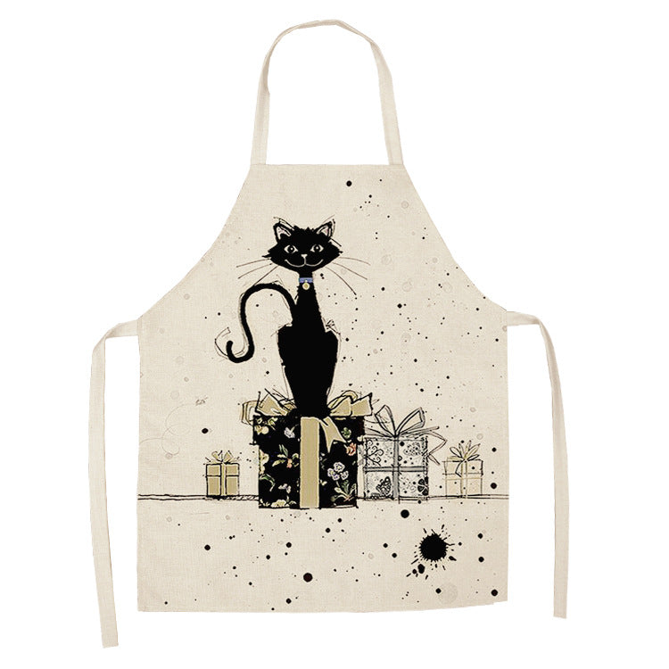 European and American cartoon cute cat apron-13