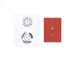 Cut & Deboss die /Clearstamp  - Parking card-1