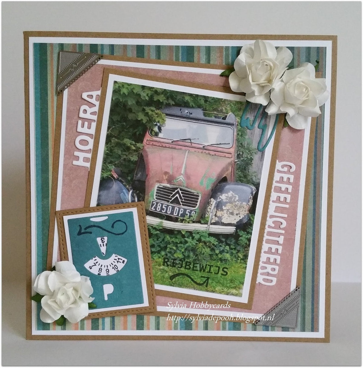 Cut & Deboss die /Clearstamp  - Parking card-4