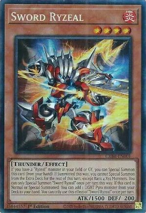 Sword Ryzeal (CR) (CRBR-EN001) - Crossover Breakers 1st Edition-1