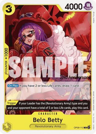 Belo Betty (OP09-112) - Emperors in the New World: 2nd Anniversary Tournament Cards