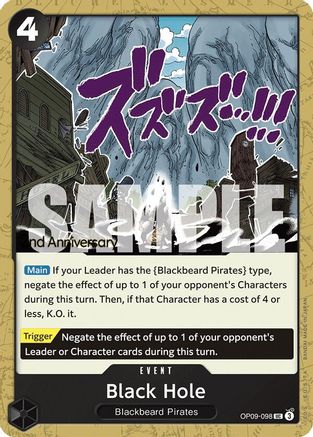 Black Hole (OP09-098) - Emperors in the New World: 2nd Anniversary Tournament Cards