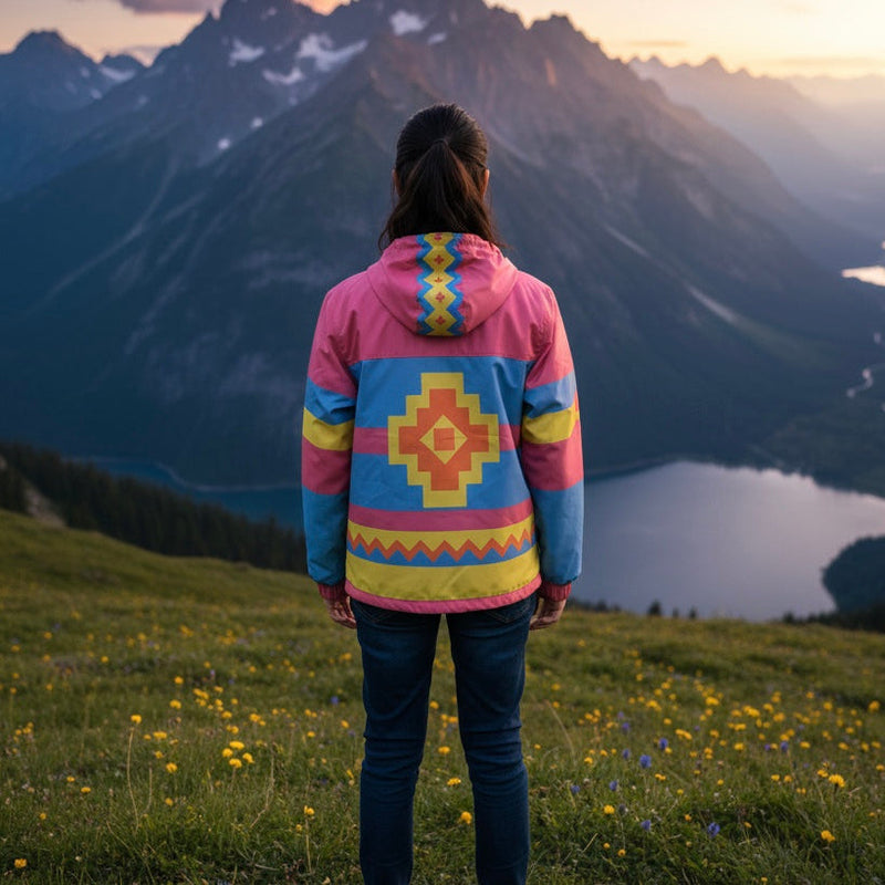 Pink Horizon Windbreaker-1