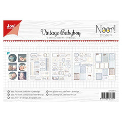 Joy! Crafts A4 Cutting Sheets Vintage Baby Girl (5 Sheets)-2