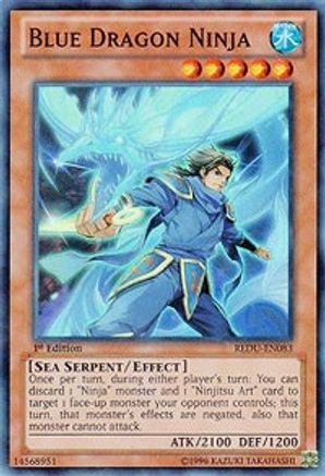 Blue Dragon Ninja (REDU-EN083) - Return of the Duelist 1st Edition-1