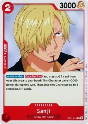 Sanji (OP01-013) - One Piece Demo Deck Cards-1