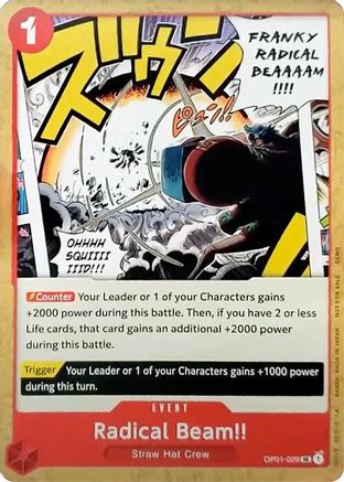 Radical Beam!! (OP01-029) - One Piece Demo Deck Cards-1