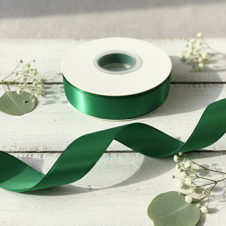 30 Meter Double Face Dark Green #552 Ribbon Roll-2