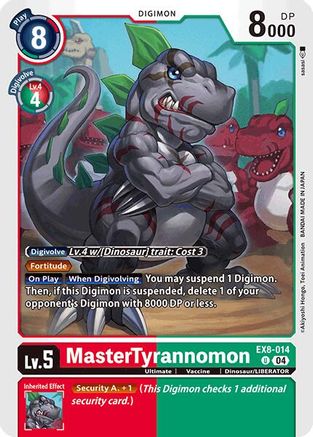 MasterTyrannomon (EX8-014) - Chain of Liberation-1