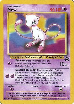 Mew - 8 (Glossy Finish) 8 - WoTC Promo-1