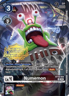 Numemon (Championship 2024 Tamers Pack) (BT14-058) - Blast Ace Foil-1