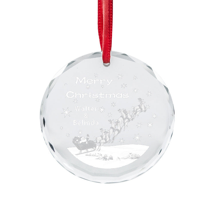 Christmas Ornament Crystal Pendant-5