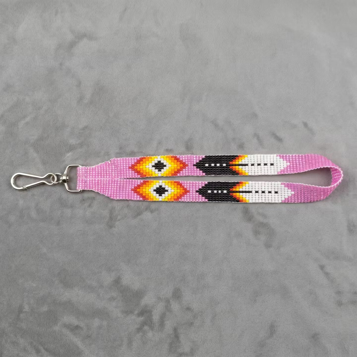 Pink Native American Style Wrist Lanyard-4