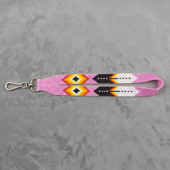 Pink Native American Style Wrist Lanyard-4