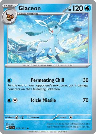 Glaceon 25 - SV Prismatic Evolutions Holofoil-1