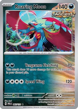 Roaring Moon 65 - SV Prismatic Evolutions Reverse Holofoil-1