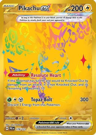 Pikachu ex - 179/131 179 - SV Prismatic Evolutions Holofoil-1