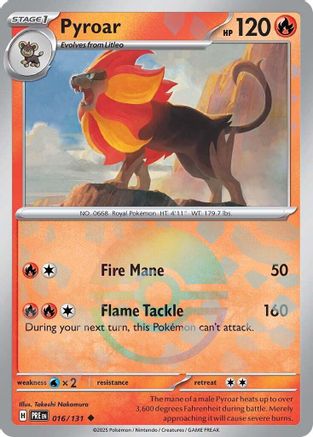 Pyroar (Poke Ball Pattern) 16 - SV Prismatic Evolutions Holofoil-1
