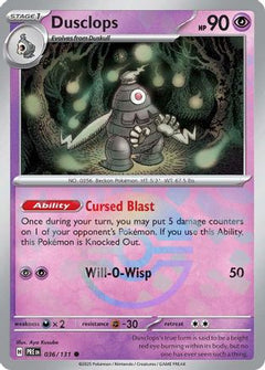 Dusclops (Poke Ball Pattern) 36 - SV Prismatic Evolutions Holofoil-1