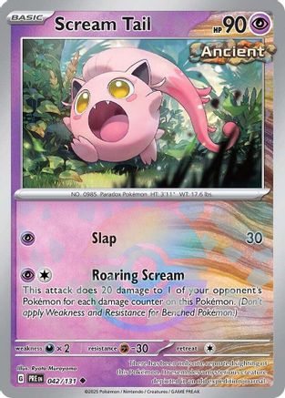 Scream Tail (Poke Ball Pattern) 42 - SV Prismatic Evolutions Holofoil-1
