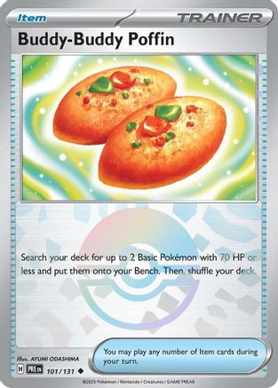 Buddy-Buddy Poffin (Poke Ball Pattern) 101 - SV Prismatic Evolutions Holofoil-1