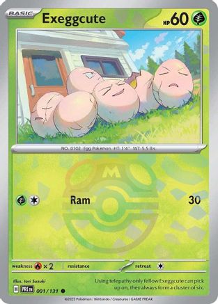 Exeggcute (Master Ball Pattern) 1 - SV Prismatic Evolutions Holofoil-1