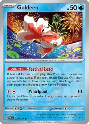 Goldeen (Master Ball Pattern) 20 - SV Prismatic Evolutions Holofoil-1