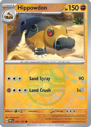 Hippowdon (Master Ball Pattern) 53 - SV Prismatic Evolutions Holofoil-1