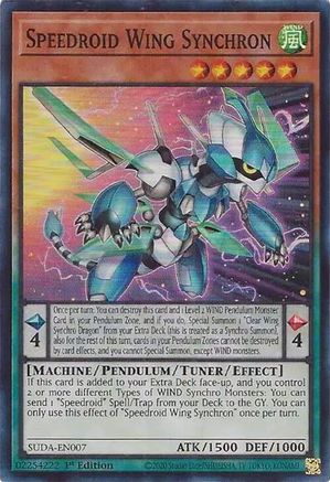 Speedroid Wing Synchron (SUDA-EN007) - Supreme Darkness 1st Edition-1