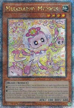 Mulcharmy Meowls (Quarter Century Secret Rare) (SUDA-EN025) - Supreme Darkness 1st Edition