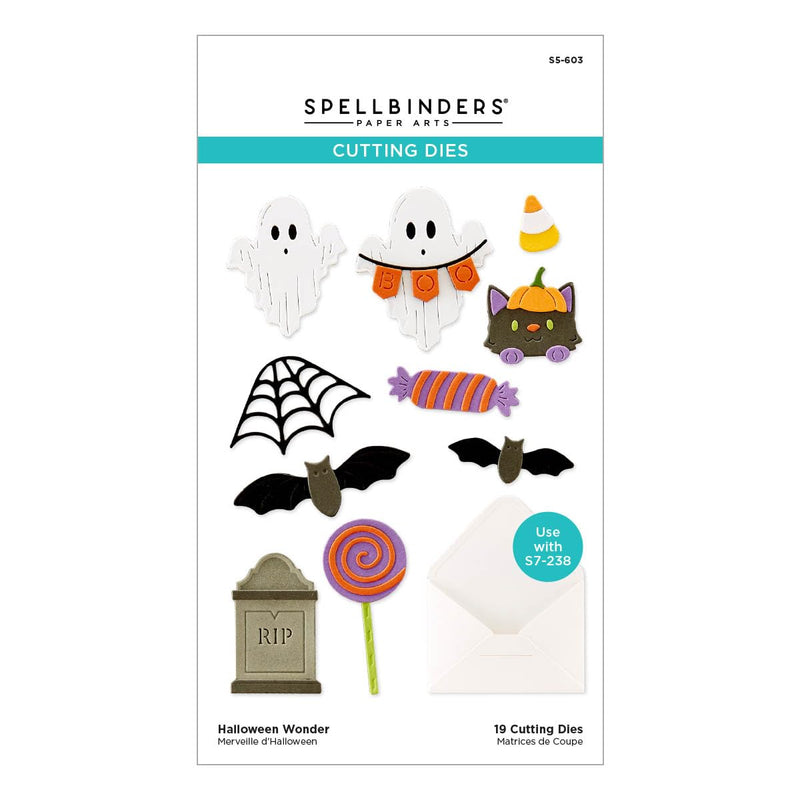 Spellbinders Halloween Wonder Etched Dies, Metal-1