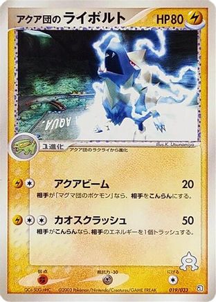 [JP] Team Aqua's Manectric (019/033) - Aqua Deck Kit-1