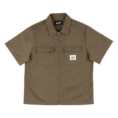 Welcome 'Nephilim Zip Twill' Work Shirt - Stone-1