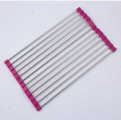 Folding Kitchen Drain Sink Rack Stainless Steel-22