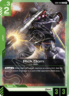Rick Dom (GD01-030) - Edition Beta-1