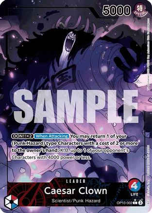 Caesar Clown (002) (Parallel) (OP10-002) - Royal Blood Foil-1