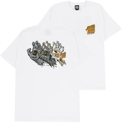 Santa Cruz 'Evolved Hand' Tee - White-1