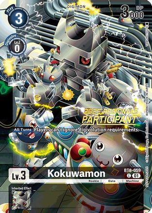 Kokuwamon (2025 Regionals Participant) (BT8-059) - New Awakening Foil-1