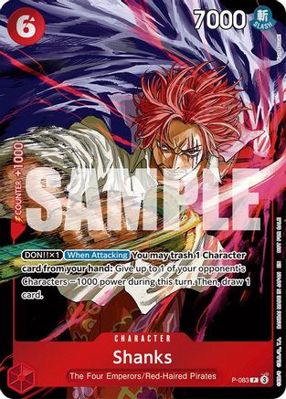 Shanks (Event Pack Vol. 6) (P-083) - One Piece Promotion Cards Foil-1