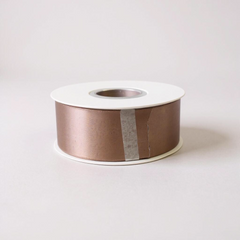 Satin Ribbon Double Face-Light brown #812-3.8 cm Wide-1