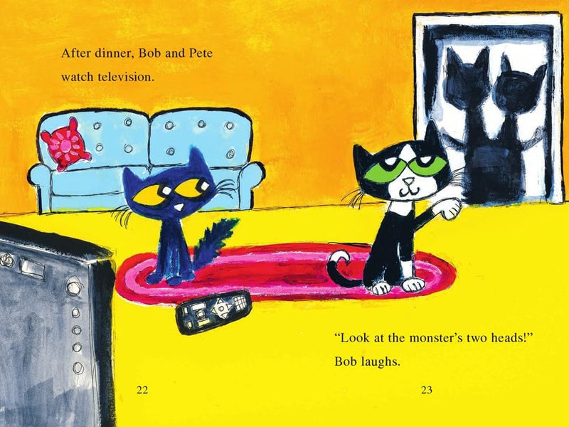 Pete the Cat: Scaredy Cat!: A Halloween Book for Kids-4