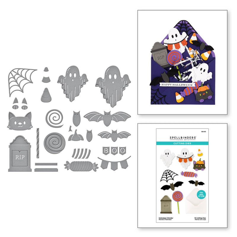 Spellbinders Halloween Wonder Etched Dies, Metal-2