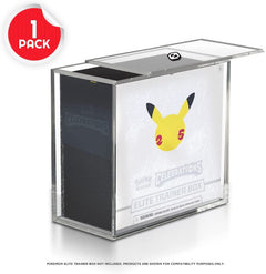 Pokemon ETB Elite Trainer Box w/ Sliding Lid Anti-UV - EVORETRO Acrylic Protector 4.0MM-12