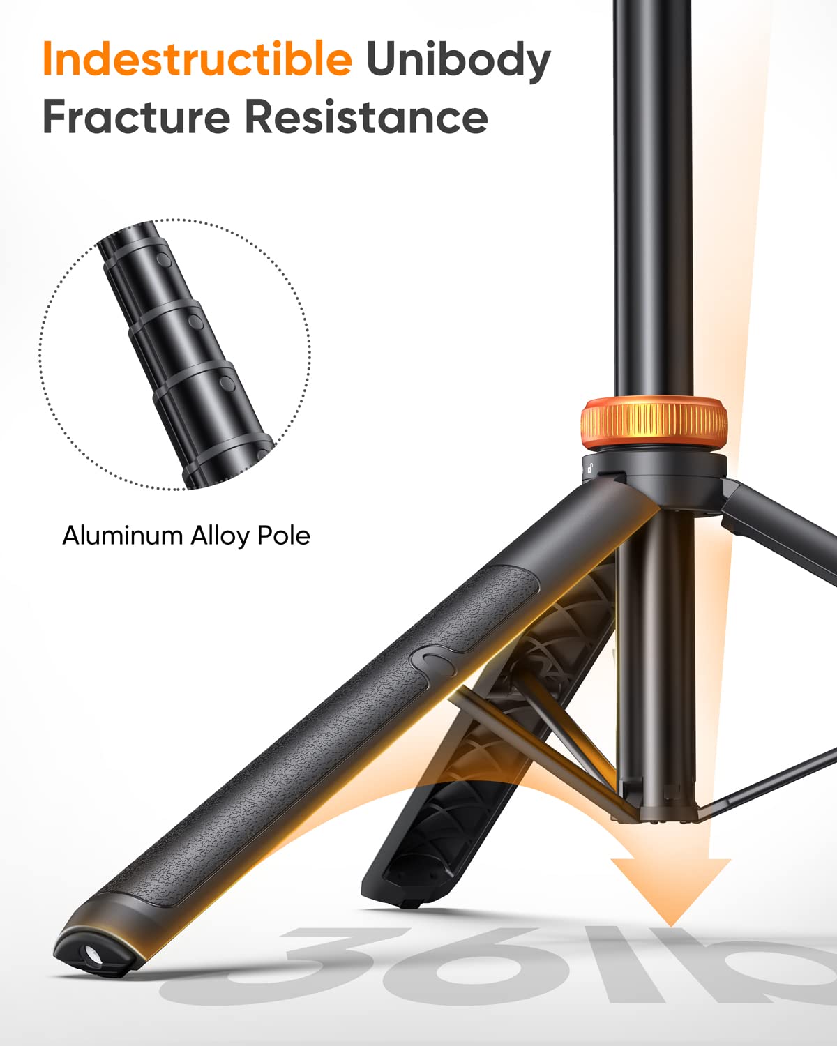 EUCOS 62" Phone Tripod, Tripod for iPhone & Selfie Stick with Remote, Extendable Cell Phone Stand & Travel Tripod, Solidest Tripod for Phone Compatible with iPhone/Android