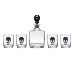 Oneida Vintro Halloween Skeleton 5-Piece Whiskey Glass Set-1
